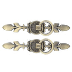 2 Sets Ring Pull Round Single Hole Handles Knob for Kitchen Cabinet Cupboard Door Drawer231 Large Antique Bronze