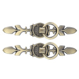 2 Sets Ring Pull Round Single Hole Handles Knob for Kitchen Cabinet Cupboard Door Drawer231 Large Antique Bronze - 45-Degree Angle