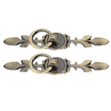2 Sets Ring Pull Round Single Hole Handles Knob for Kitchen Cabinet Cupboard Door Drawer231 Large Antique Bronze