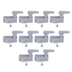 10Set Hinge LED Sensor Light Set Home Cabinet Cupboard Closet Drawer Induction LampWarm Light