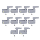 10Set Hinge LED Sensor Light Set Home Cabinet Cupboard Closet Drawer Induction LampWarm Light