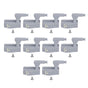 10Set Hinge LED Sensor Light Set Home Cabinet Cupboard Closet Drawer Induction LampWarm Light