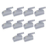 10Set Hinge LED Sensor Light Set Home Cabinet Cupboard Closet Drawer Induction LampWarm Light