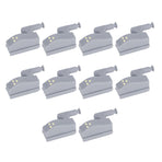 10Set Hinge LED Sensor Light Set Home Cabinet Cupboard Closet Drawer Induction LampWarm Light
