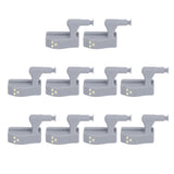 10Set Hinge LED Sensor Light Set Home Cabinet Cupboard Closet Drawer Induction LampWarm Light