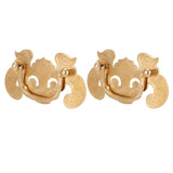 2 Sets Retro Style Handle Bat‑Shape Antique Furniture Hardware Handle for Wooden Cupboard Door