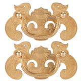 2 Sets Retro Style Handle Bat‑Shape Antique Furniture Hardware Handle for Wooden Cupboard Door - Top-Down View