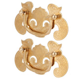 2 Sets Retro Style Handle Bat‑Shape Antique Furniture Hardware Handle for Wooden Cupboard Door