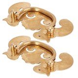 2 Sets Retro Style Handle Bat‑Shape Antique Furniture Hardware Handle for Wooden Cupboard Door