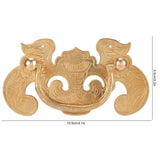 2 Sets Retro Style Handle Bat‑Shape Antique Furniture Hardware Handle for Wooden Cupboard Door - Extra Image