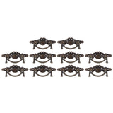 10 Sets Kitchen Drawer Cabinet Door Handle Furniture Knobs Hardware Cupboard Antique Pull Handles - Rear View