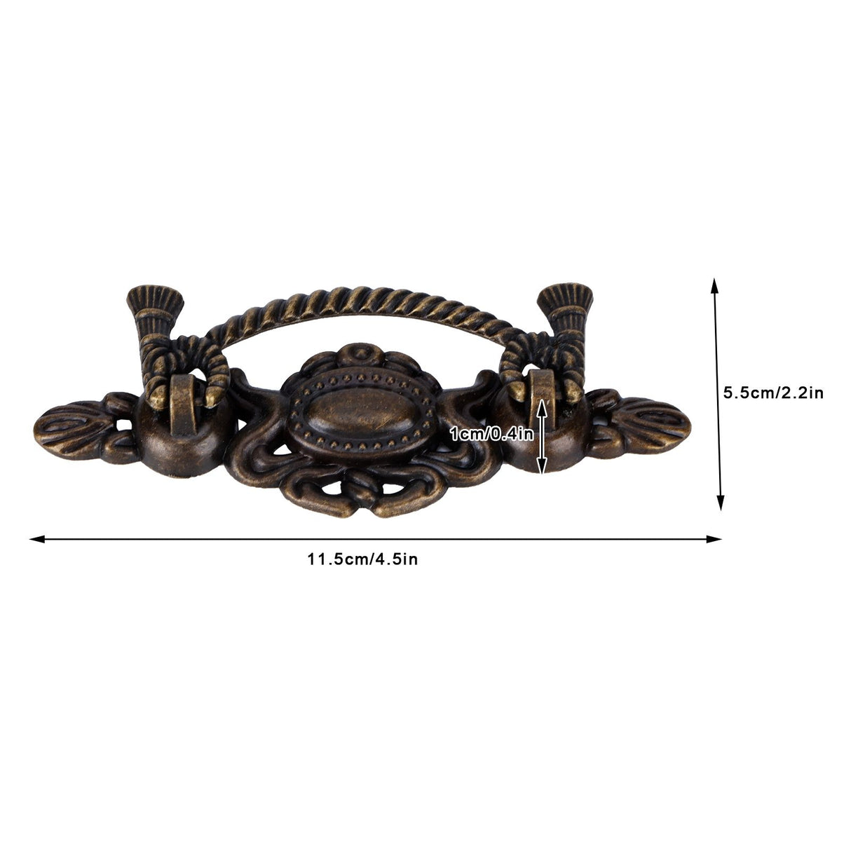 10 Sets Kitchen Drawer Cabinet Door Handle Furniture Knobs Hardware Cupboard Antique Pull Handles