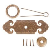2 Sets Bat‑Shaped Handle Copper Antique Decorative Drawer Door Handle Knob for Shoe Cabinet