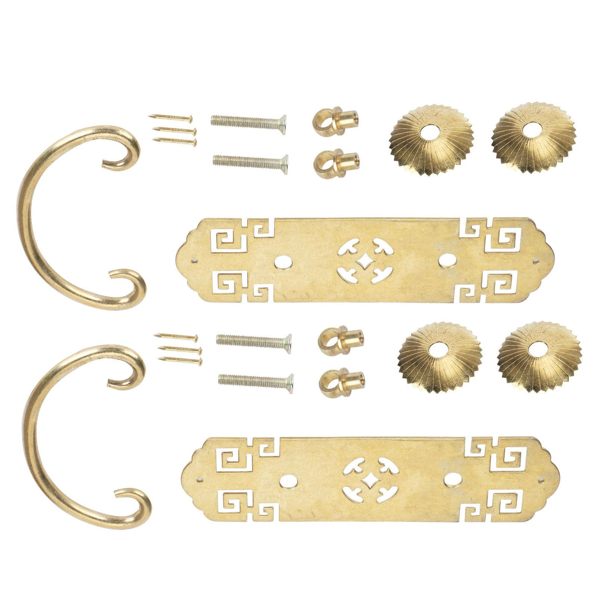 2 Sets Chinese Style Handle Antique Horizontal Drawer Bookstand Wardrobe Cabinet Door Handle