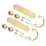 2 Sets Chinese Style Handle Antique Horizontal Drawer Bookstand Wardrobe Cabinet Door Handle