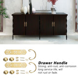 2 Sets Chinese Style Handle Antique Horizontal Drawer Bookstand Wardrobe Cabinet Door Handle - Extra Image