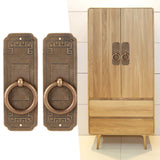 2 Sets Chinese Style Handle Single Hole Door Pull Knobs for Kitchen Cabinet Furniture Hardware10cm - Extra Image