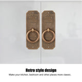 2 Sets Chinese Style Handle Single Hole Door Pull Knobs for Kitchen Cabinet Furniture Hardware10cm