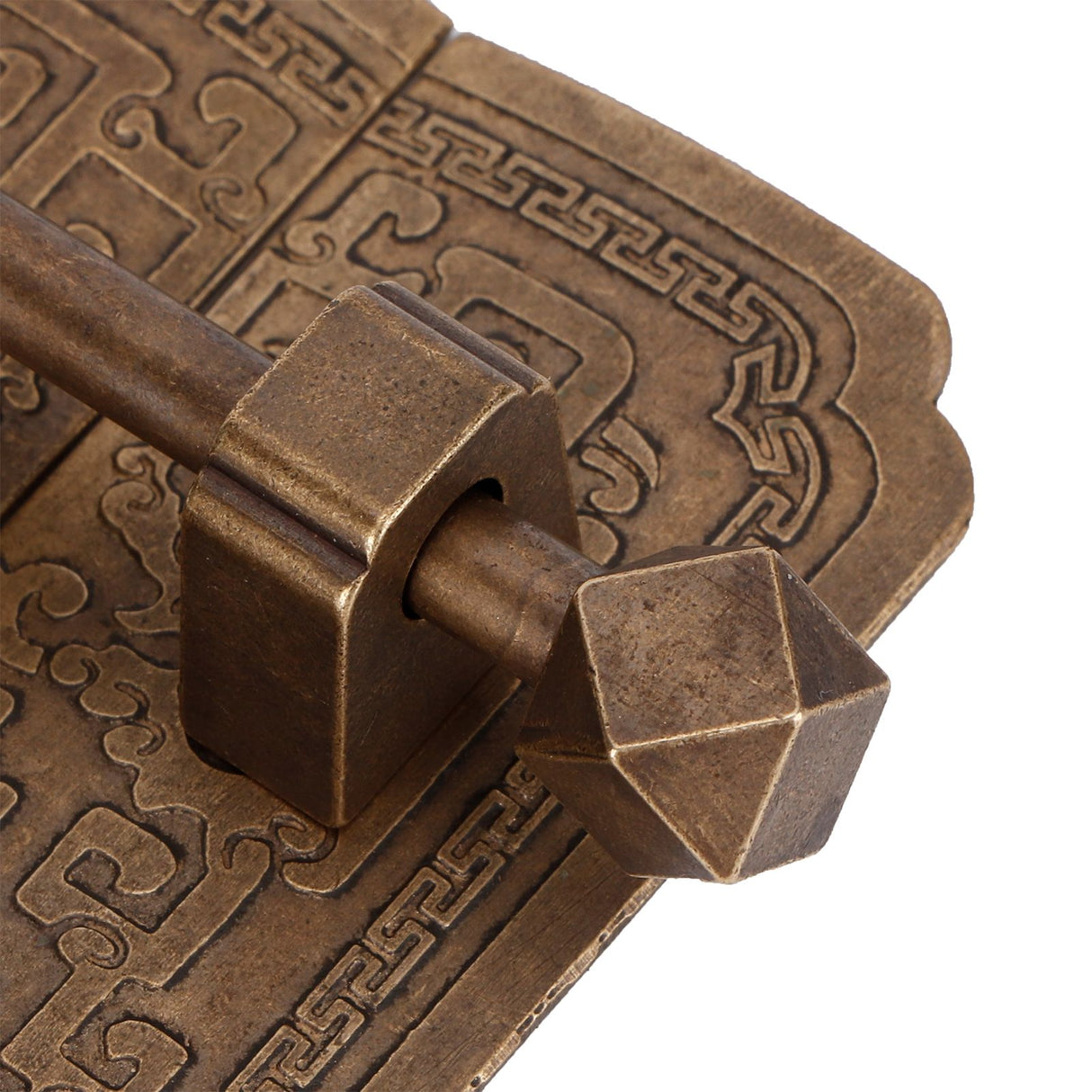 Door Handle Set Chinese Style Antique Copper Pull Handles Cabinet Wardrobe Accessory