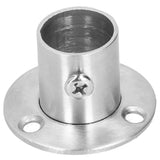 10Set Flanged Holder Base Thicken Stainless Steel Closet Rod Tube Bracket HardwaresΦ19