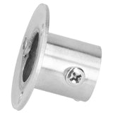 10Set Flanged Holder Base Thicken Stainless Steel Closet Rod Tube Bracket HardwaresΦ19