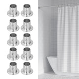 10Set Flanged Holder Base Thicken Stainless Steel Closet Rod Tube Bracket HardwaresΦ25 - Extra Image