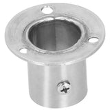 10Set Flanged Holder Base Thicken Stainless Steel Closet Rod Tube Bracket HardwaresΦ25 - Extra Image