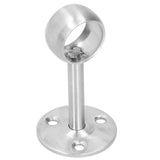 6Pcs Flanged Socket Stainless Steel Curtain Rod Brackets Wardrobe Pole Holder Hardware Fitting(22 AllPass ) - Extra Image