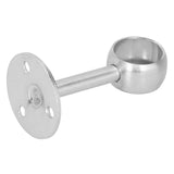 6Pcs Flanged Socket Stainless Steel Curtain Rod Brackets Wardrobe Pole Holder Hardware Fitting(22 AllPass ) - Extra Image