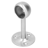 6Pcs Flanged Socket Stainless Steel Curtain Rod Brackets Wardrobe Pole Holder Hardware Fitting22 Half Pass