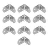 10Pcs Corner Brace Stainless Steel Thicken Right Angle Bracket Connector for Shelf FurnitureS