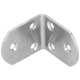 10Pcs Corner Brace Stainless Steel Thicken Right Angle Bracket Connector for Shelf FurnitureS - Extra Image