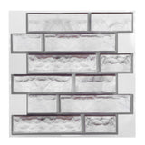 3D Waterproof Wall Stickers SelfAdhesive Tile Decal Background Kitchen Bathroom Decor
