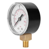 0-160psi 0-11bar Vacuum Pressure Gauge Manometer with Dual Scale for Water Oil Gas Liquid - Front View