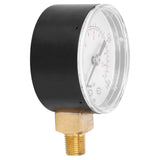 0-160psi 0-11bar Vacuum Pressure Gauge Manometer with Dual Scale for Water Oil Gas Liquid - Close-Up Angle