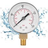 0-160psi 0-11bar Vacuum Pressure Gauge Manometer with Dual Scale for Water Oil Gas Liquid - Extra Image