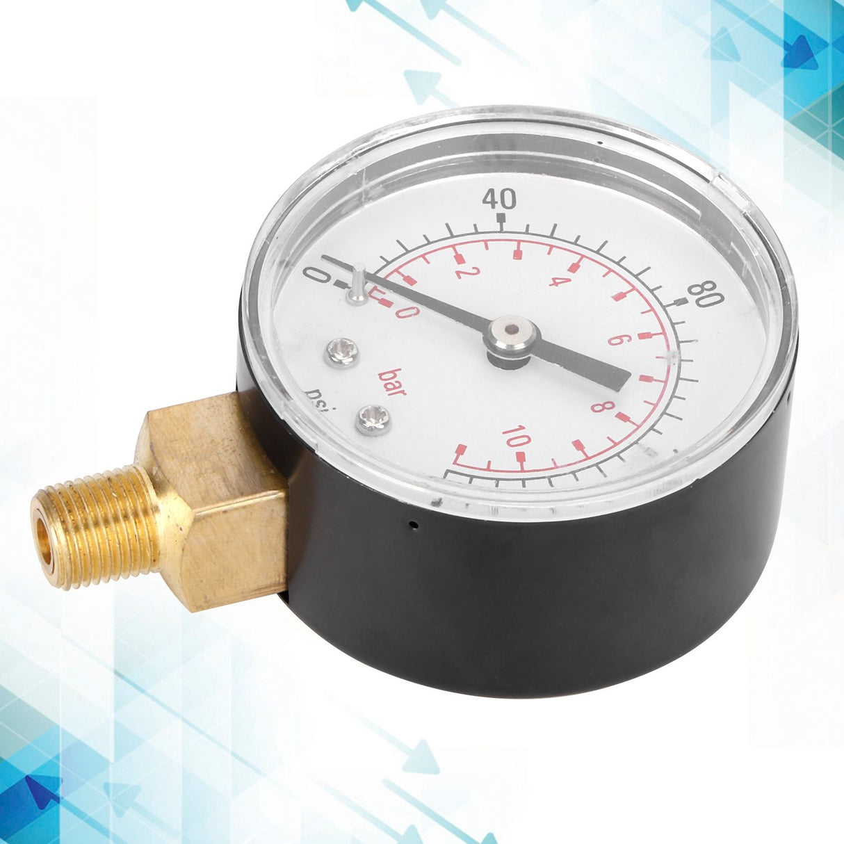 0-160psi 0-11bar Vacuum Pressure Gauge Manometer with Dual Scale for Water Oil Gas Liquid