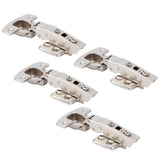 4Sets Hinges for Cabinet Kitchen W/Damping Buffer Door Bisagra Cold Rolled Steel HardwareStraight Arm 11.5 x 7 x 2.5cm