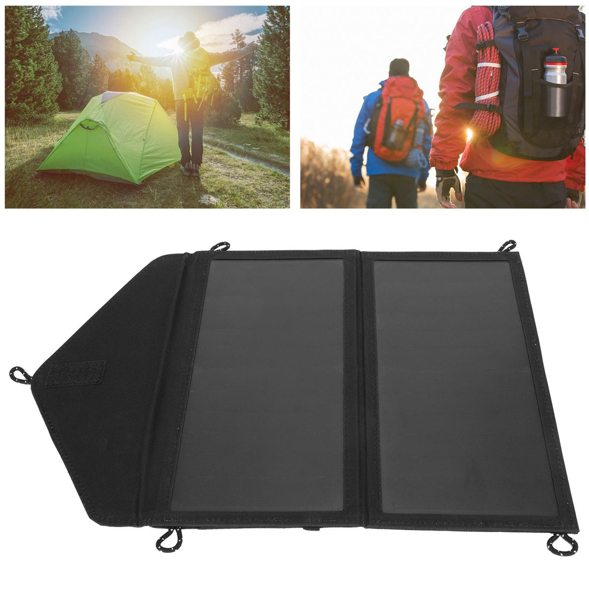 20W Foldable Solar Panel Bag USB Portable Emergency Solar Charging Bag Photovoltaic Power Bag