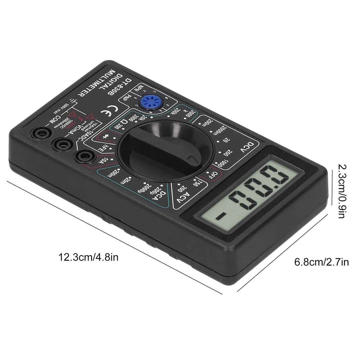 DT830B Multimeter Portable LCD Digital Electronic Voltmeter Ammeter for Electrician
