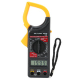 Digital Clamp Meter Handheld Ammeter Voltmeter Electronic Multimeter Measuring Tool DT‑266 - Top-Down View
