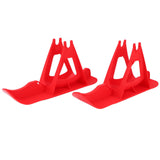 Children's Balanced Car Skis Kids Snowboard Sledge Balanced Scooter Board Ski PartsRed - Front View