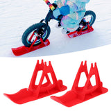 Children's Balanced Car Skis Kids Snowboard Sledge Balanced Scooter Board Ski PartsRed - Extra Image