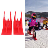Children's Balanced Car Skis Kids Snowboard Sledge Balanced Scooter Board Ski PartsRed - Extra Image