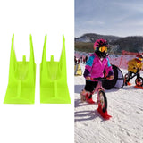 Children's Balanced Car Skis Kids Snowboard Sledge Balanced Scooter Board Ski PartsGreen