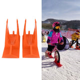 Children's Balanced Car Skis Kids Snowboard Sledge Balanced Scooter Board Ski PartsOrange