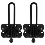 2Set Aluminum Alloy Antitheft Door Buckle Safety Chain Atype Bolt Anti Lock Insurance(black ) - Side View