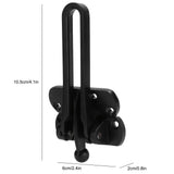 2Set Aluminum Alloy Antitheft Door Buckle Safety Chain Atype Bolt Anti Lock Insurance(black ) - Extra Image