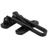 2Set Aluminum Alloy Antitheft Door Buckle Safety Chain Atype Bolt Anti Lock Insurance(black )