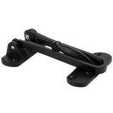 2Set Aluminum Alloy Antitheft Door Buckle Safety Chain Atype Bolt Anti Lock Insurance(black )
